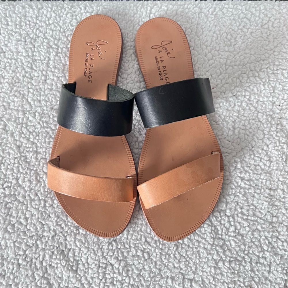 Joie Double Strap Slip On Sandals Size 7.5 - Picture 3 of 9